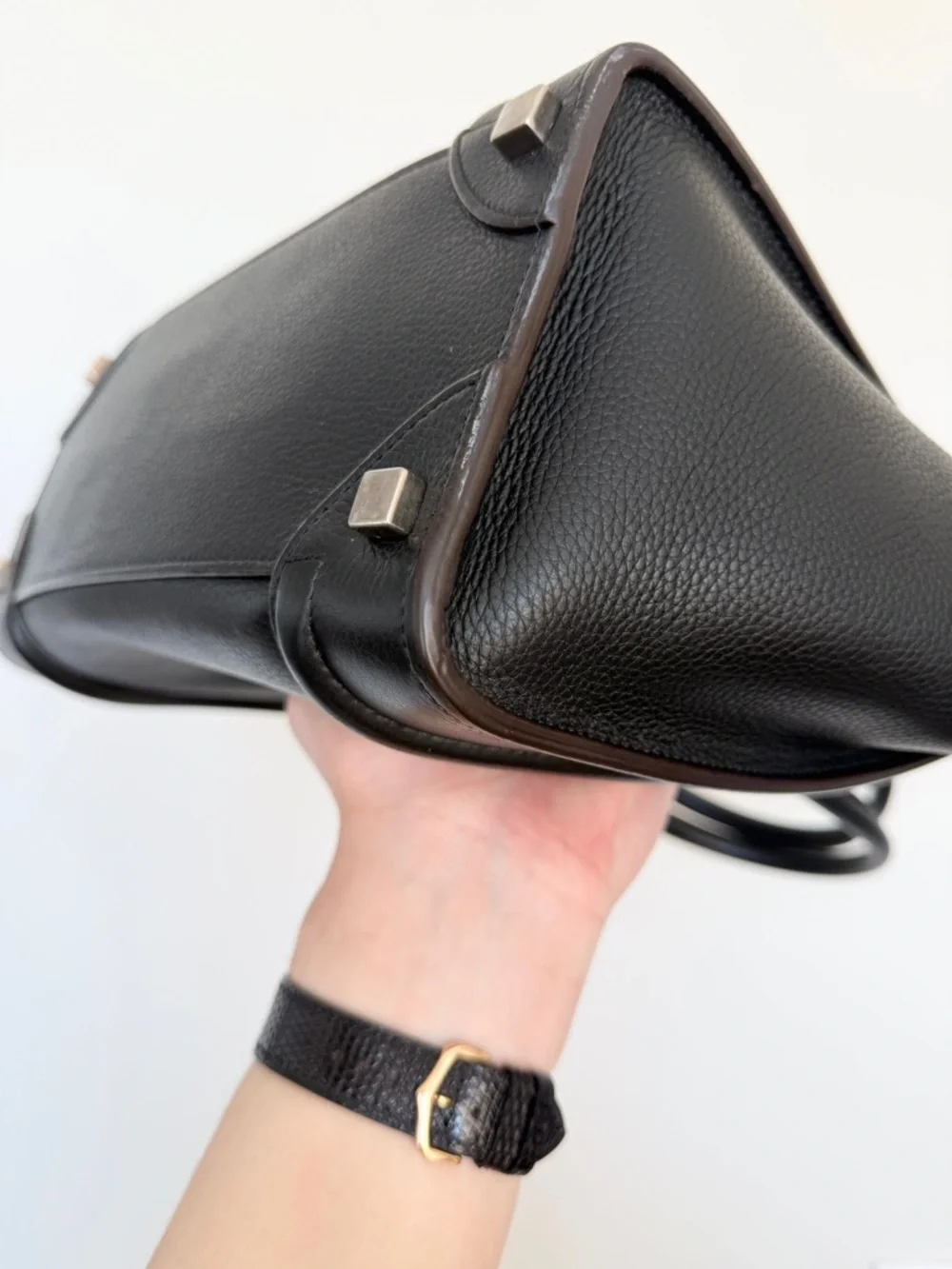 CELINE Black Micro Luggage Tote - Picture 6 of 16